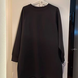 NWT H&M black sweatshirt dress, oversized style, Large.
